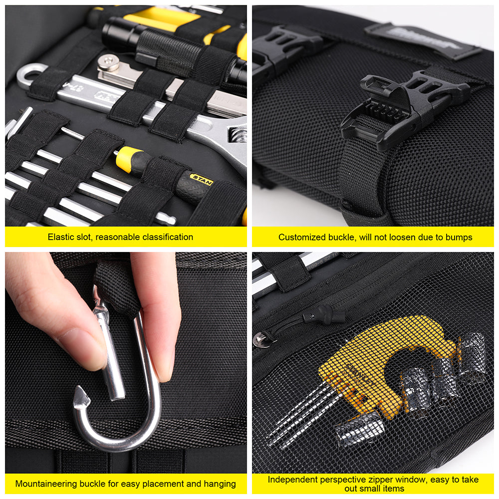 RHINOWALK MT103 Motorcycle Repair Tools Storage Bag 1680D Polyester Motorbike Tools Bag RHINOWALK MT103 Motorcycle Repair Tools Storage Bag 1680D Polyester Motorbike Tools Bag